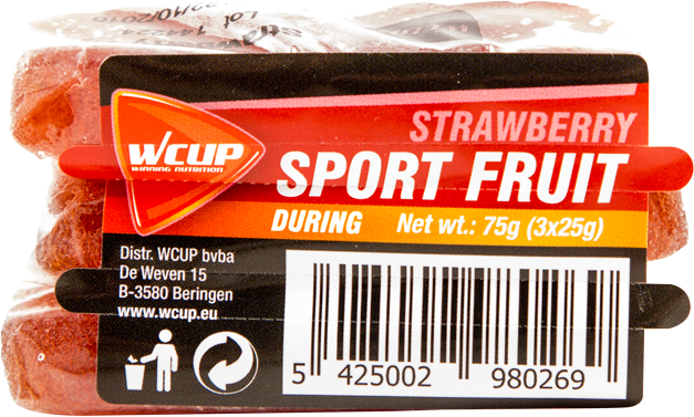 Wcup Sports Fruit Aardbei 24/box